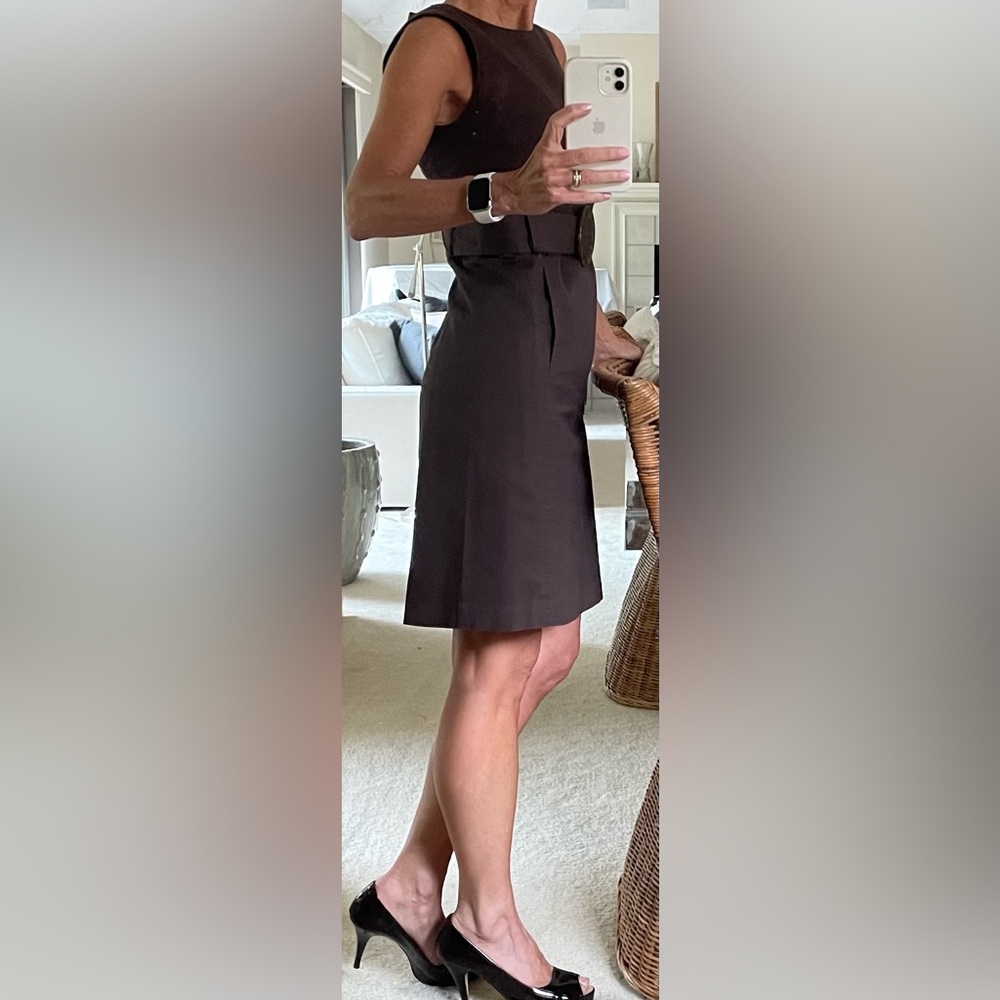 Milly belted shift dress